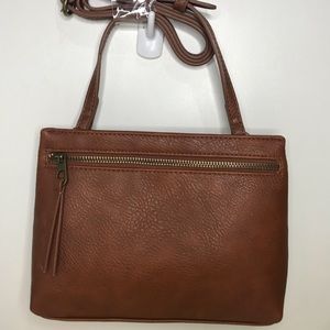 Universal threads cross body bag brown